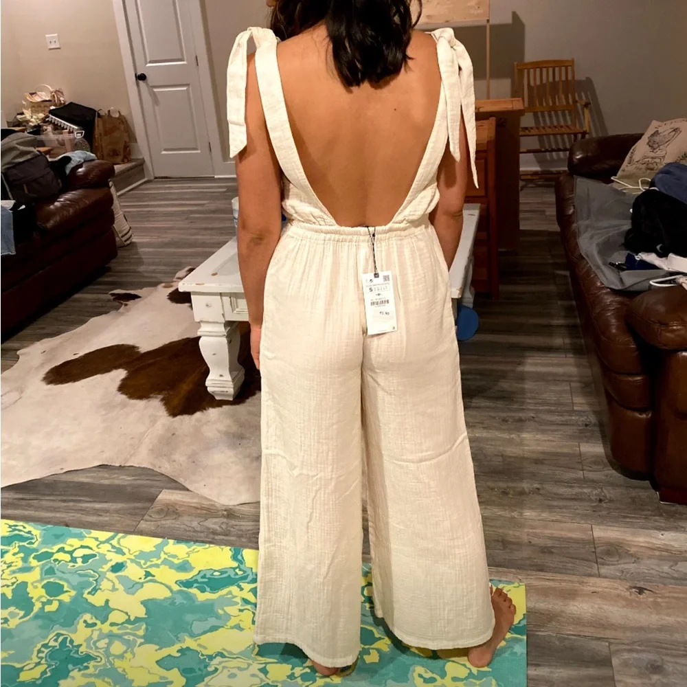 Zara wide leg cullote jumpsuit - Picture 1 of 2